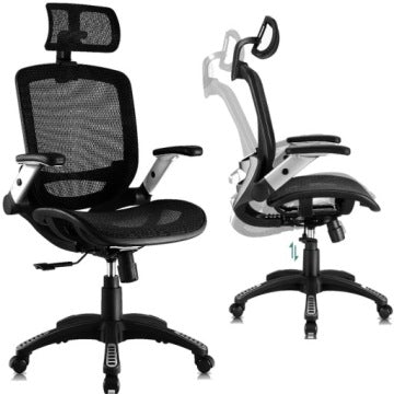 Set of 2 Mozos Ergo-C Black Office Chairs
