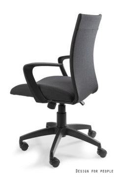 Millo Black Fabric Swivel Office Chair for Desk and Study