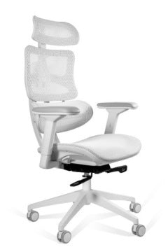 Unique Ergotech White Ergonomic Office Chair
