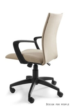 Millo Beige Fabric Swivel Office Chair for Home Office