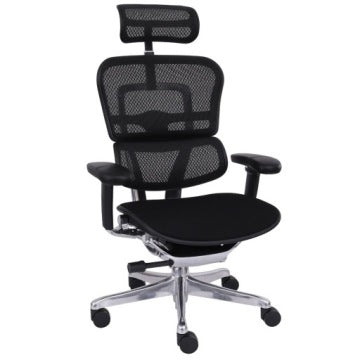 Grospol Ergohuman 2 Elite Black Fabric Ergonomic Office Chair