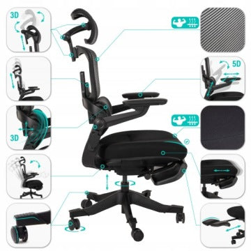 Ergosolid Nario-500 Fully Adjustable Ergonomic Swivel Office Chair