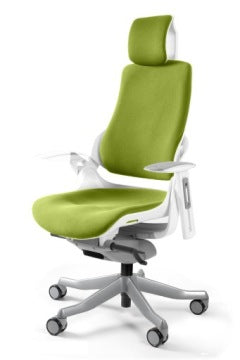 Unique Wau Green Ergonomic Swivel Chair for Office and Home Work