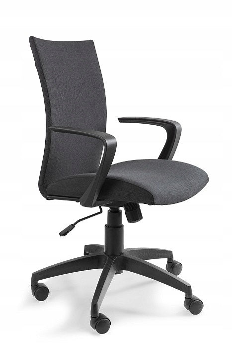 Millo Black Fabric Swivel Office Chair for Desk and Study