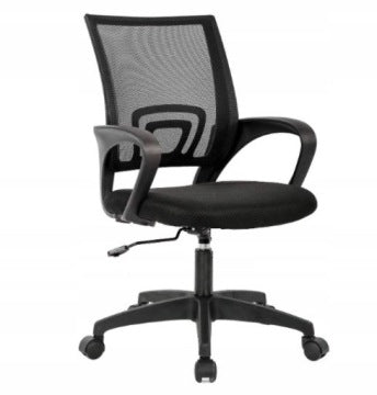Black Fabric Ergonomic Gaming and Office Swivel Chair