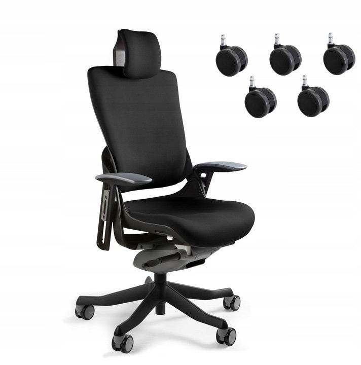 Unique Wau 2 Ergonomic Office Chair with Set of 5 Castor Wheels