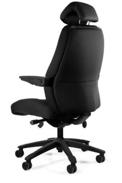 Atlas Black Fabric Ergonomic Swivel Office Chair