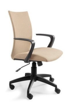 Millo Beige Fabric Swivel Office Chair for Home Office