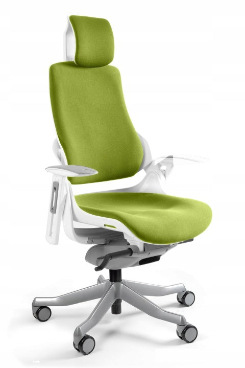 Unique Wau Green Ergonomic Swivel Chair for Office and Home Work