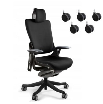 Unique Wau 2 Ergonomic Office Chair with Set of 5 Castor Wheels