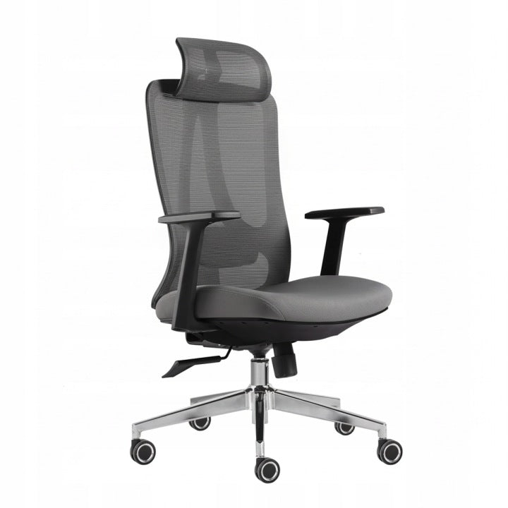 Boste Grey Adjustable Ergonomic Swivel Office Chair